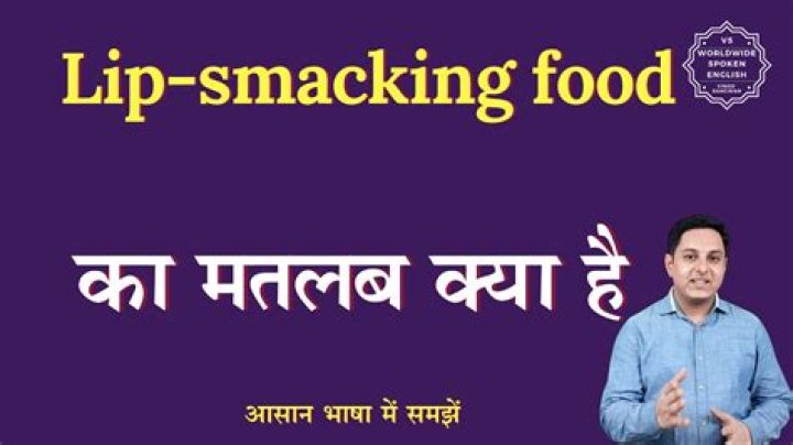 What does smacking mean when eating?