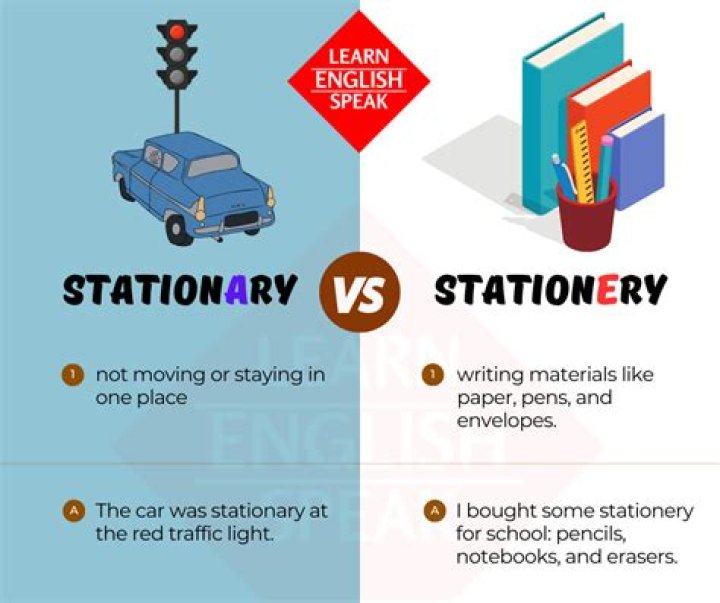 What does Stationary mean noun?
