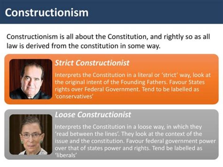 What does strict constructionist refer to?