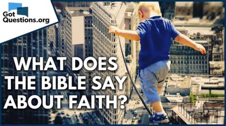 What does the Bible say about faith NIV?