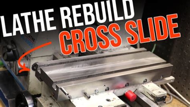 What does the cross slide on a lathe do?
