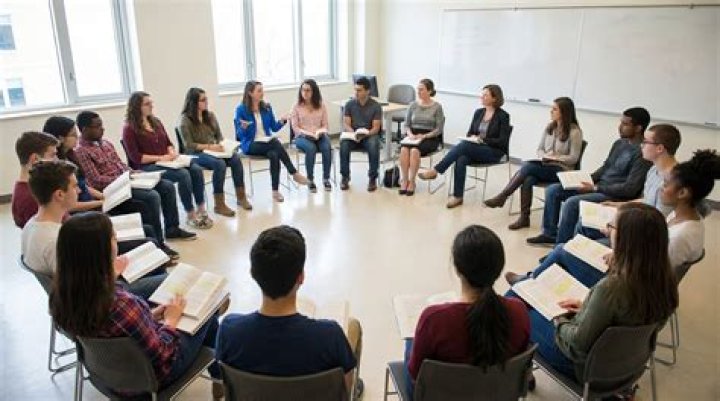 What does the outer circle do in a Socratic seminar?