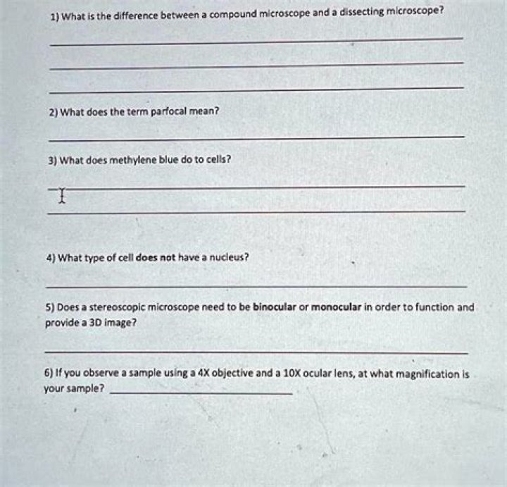 What does the term parfocal mean?