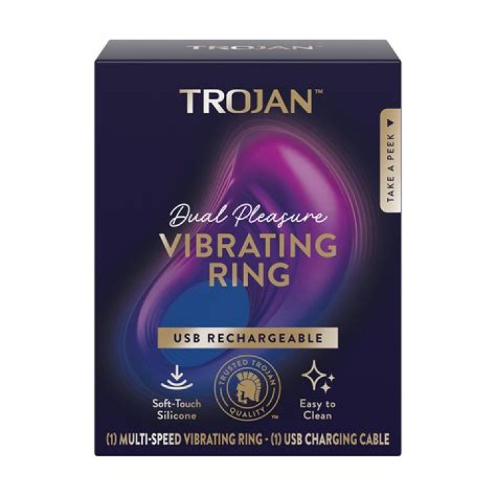 What does the Trojan vibrating ring do?