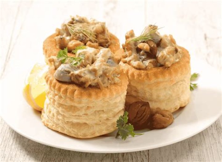 What does vol-au-vent mean in cooking?