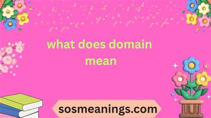 What domain means?