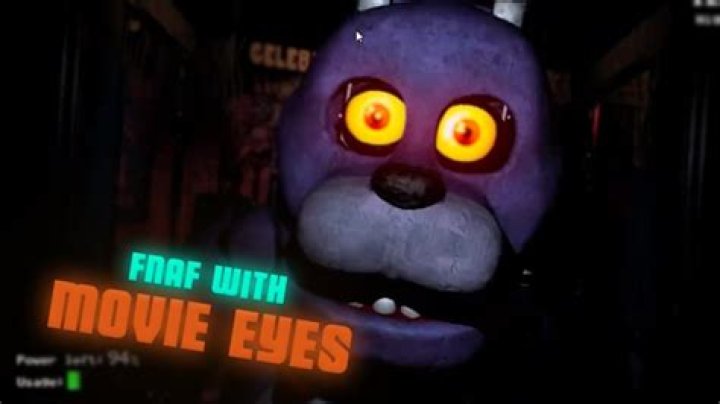 What FNAF animatronic has red eyes?