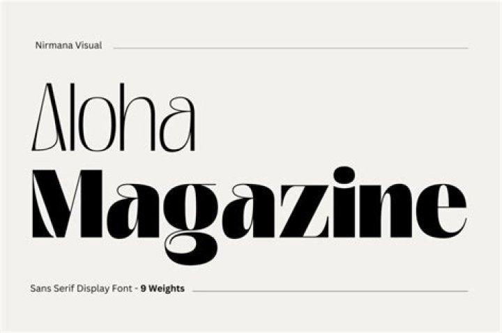 What font is usually used in magazines?
