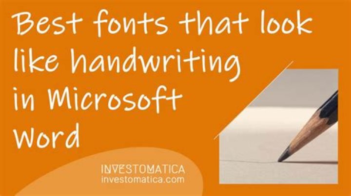 What font on Microsoft Word looks like calligraphy?