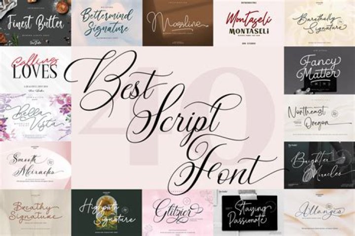What fonts go well with script?