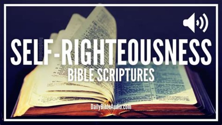 What God says about self-righteous?