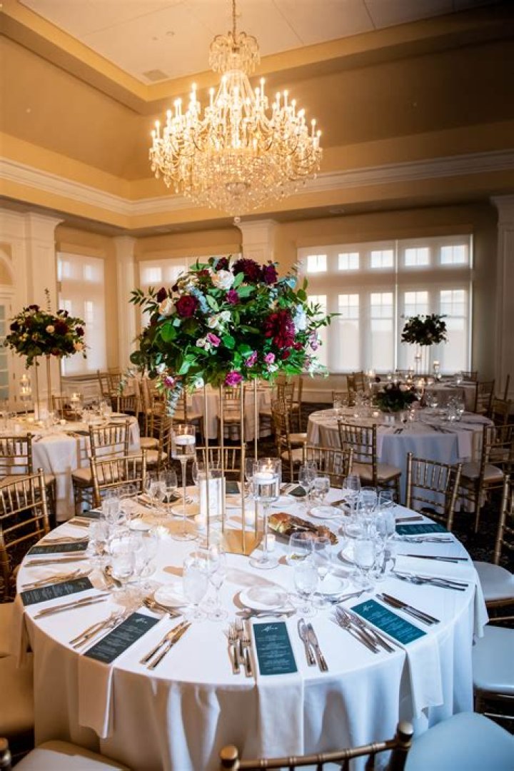 What goes on tables at weddings?