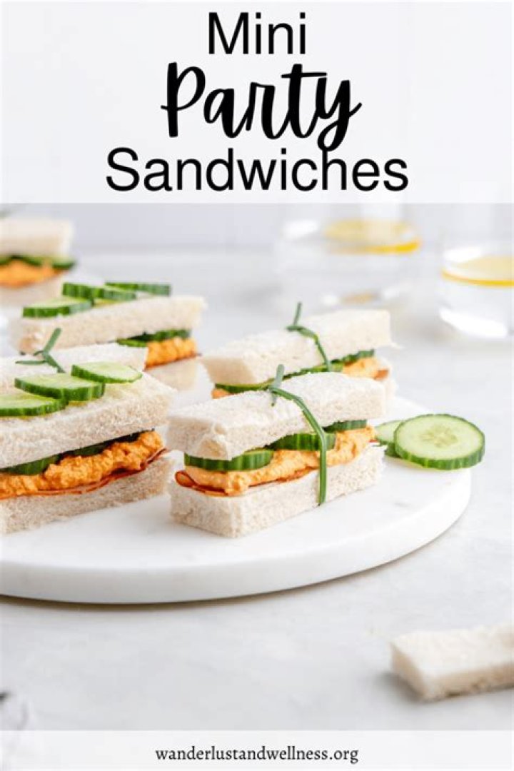 What goes with sandwiches for a luncheon?