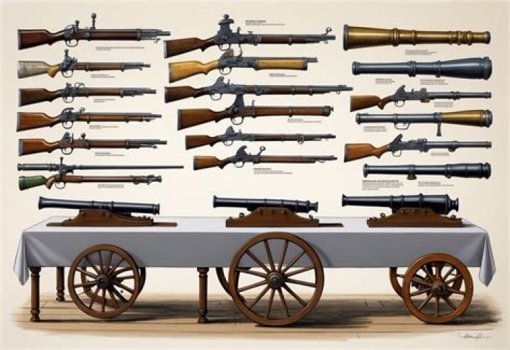 What guns did they have in the 1850s?