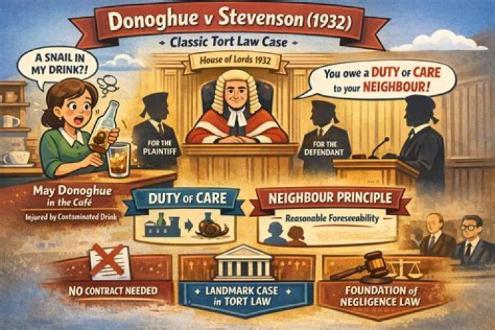 What happened in the Donoghue v Stevenson 1932?