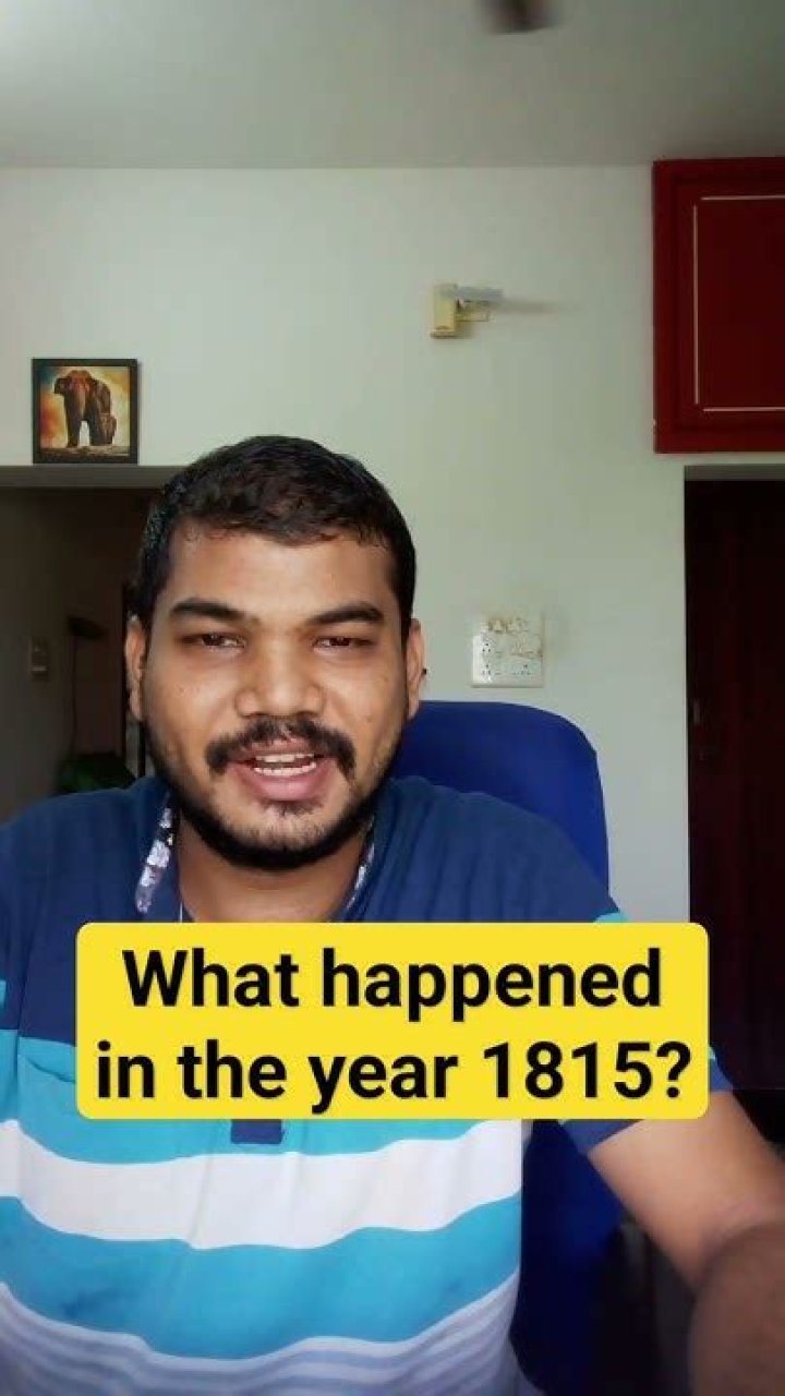 What happened in the year 1815?