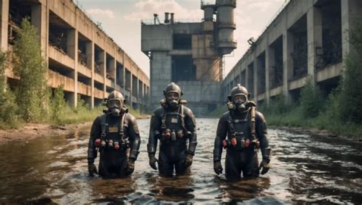 What happened to the men who went into the water in Chernobyl?