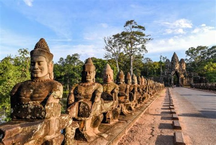 What happened to the temple of Angkor Wat?
