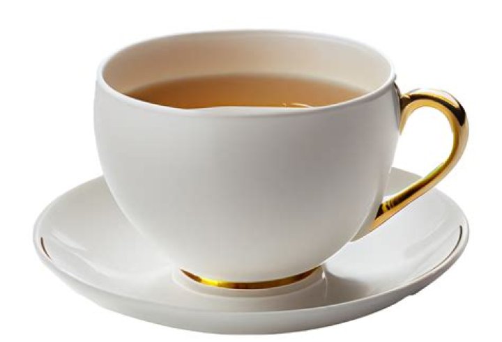 What happens when a tea bag is placed in a cup of tap water?