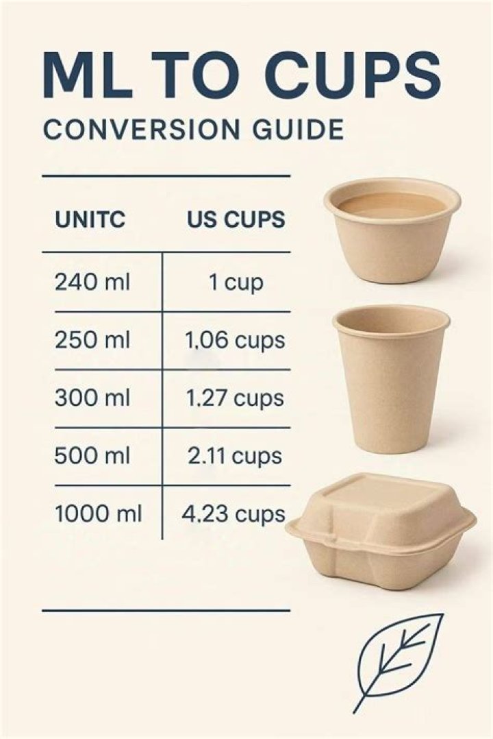 What is 240 ml equal to in cups?