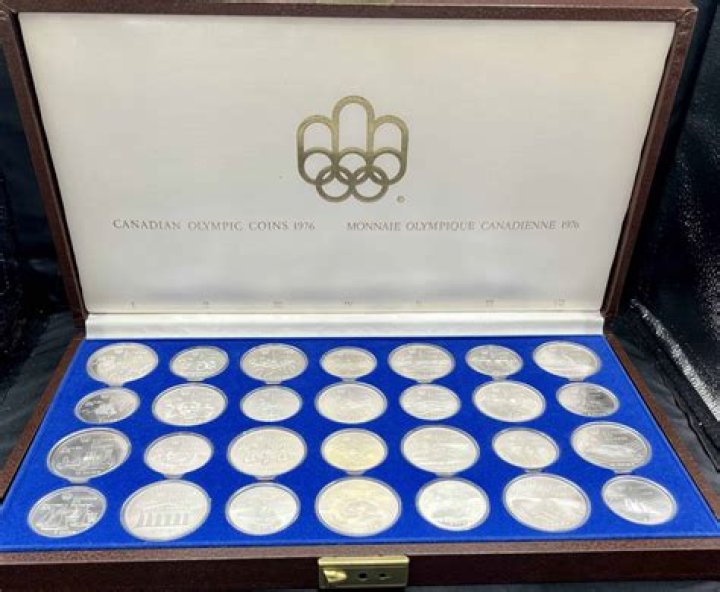 What is a 1976 Olympic coin set worth?