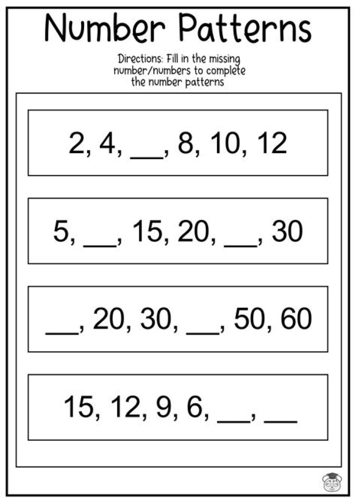 What is a 2 step number pattern?
