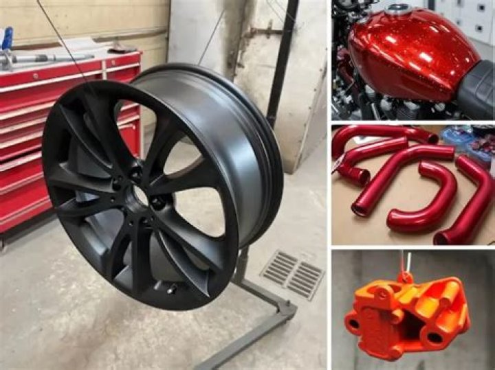 What is a black powder coat finish?