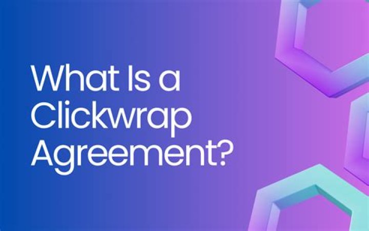 What is a click thru agreement?