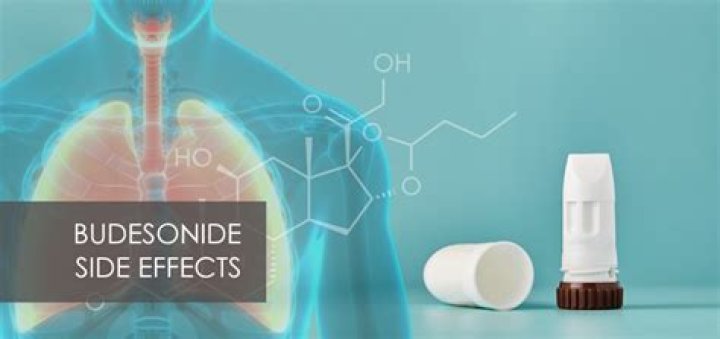 What is a common side effect of nebulised budesonide?