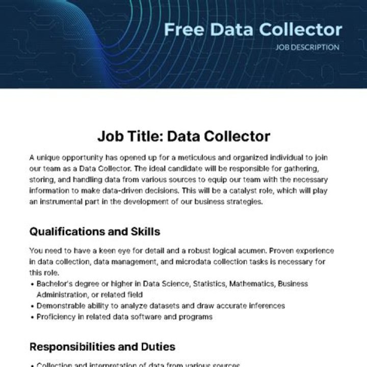 What is a data collector job?