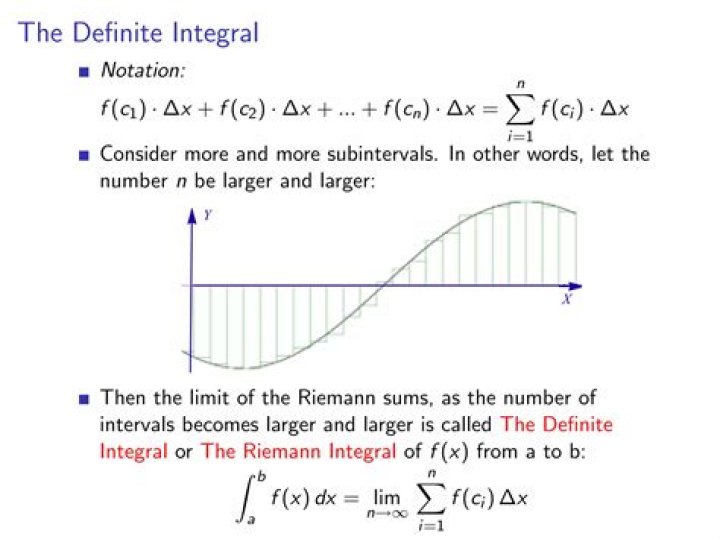 What is a definite integral definition?