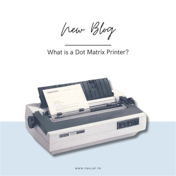 What is a dot matrix printer example?