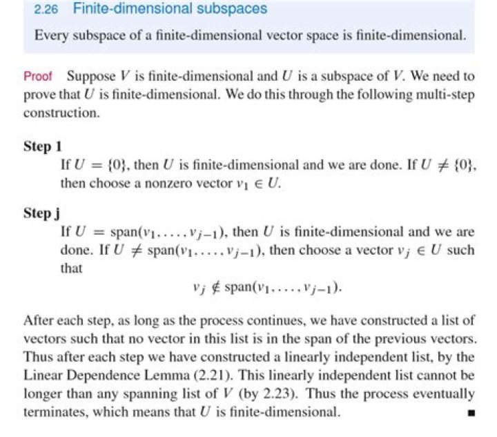 What is a finite-dimensional vector space?