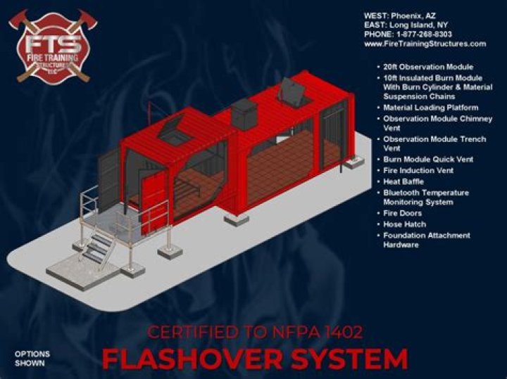 What is a flashover simulator?