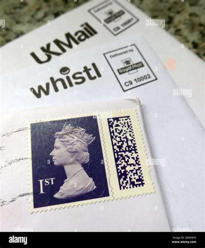 What is a franked postcard?