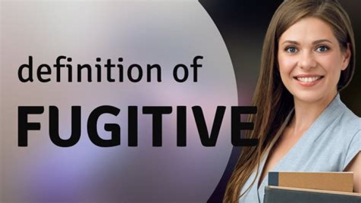 What is a fugitive felon?
