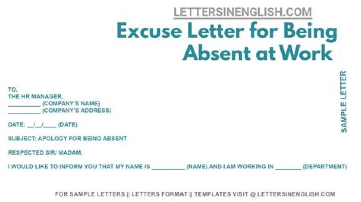 What is a good excuse for being late for work?