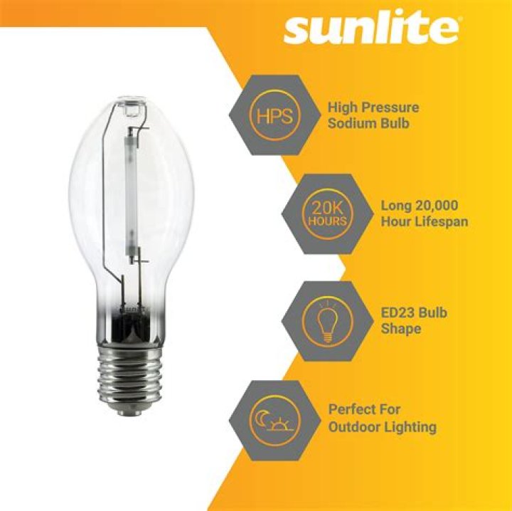What is a high pressure sodium light used for?