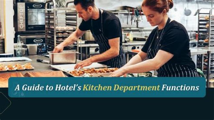 What is a kitchen department in a hotel?