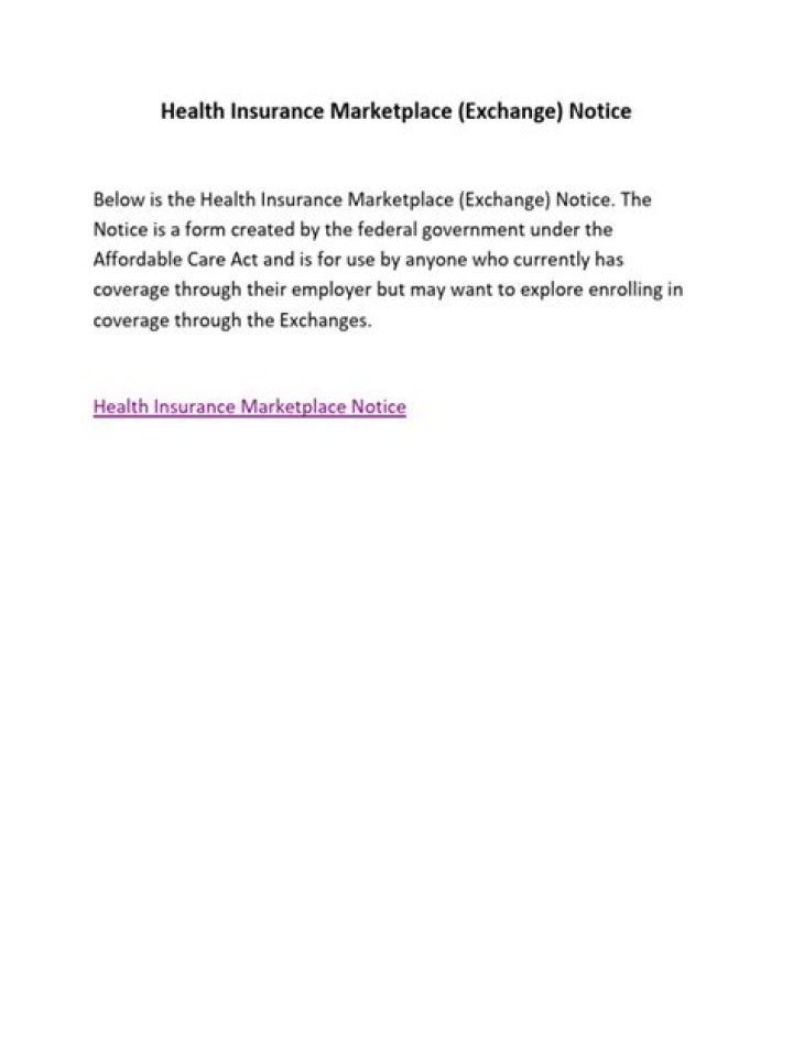 What is a marketplace exchange notice?