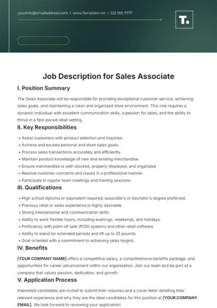 What is a page job description?