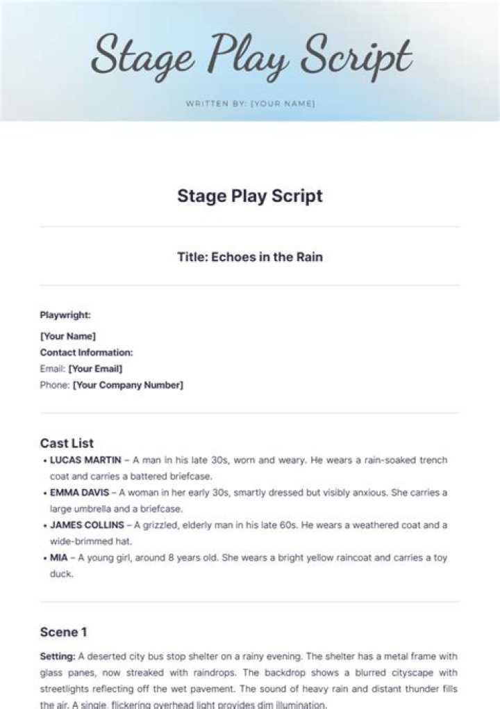 What is a play script for Grade 3?