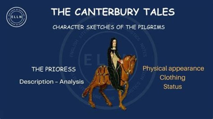 What is a prioress in Canterbury Tales?