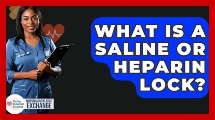 What is a saline lock labor?