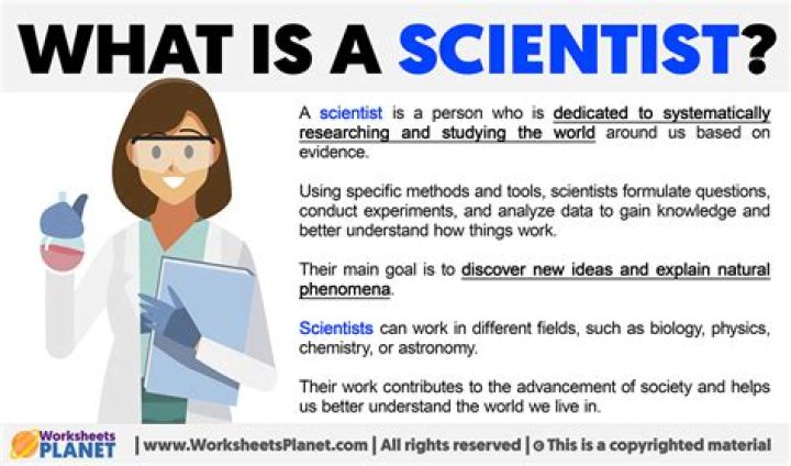 What is a scientist what does a scientist do?