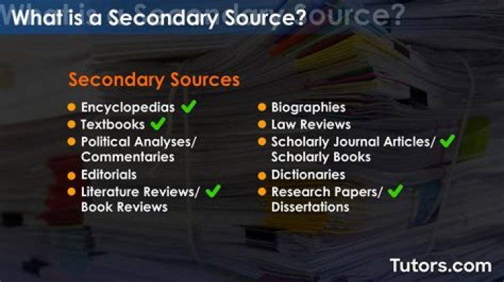 What is a secondary source image?