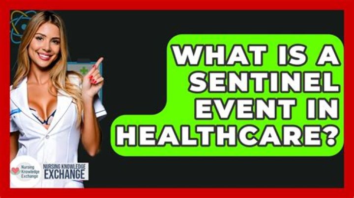 What is a sentinel health event?