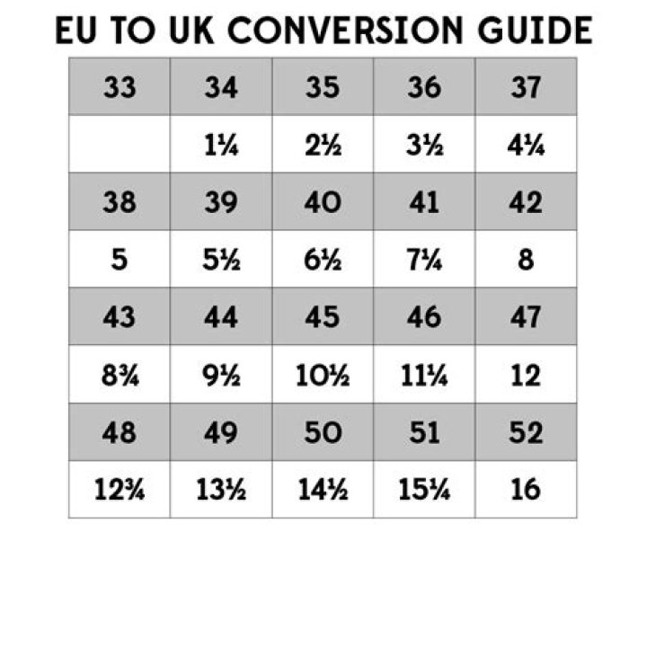What is a size 44 in EU?