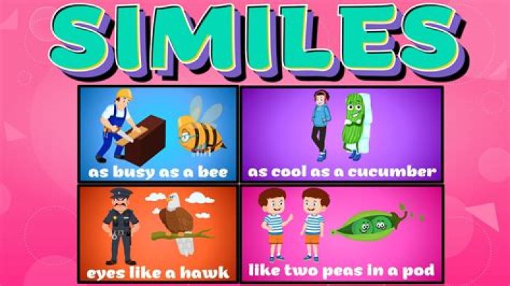 What is a song that uses a simile?