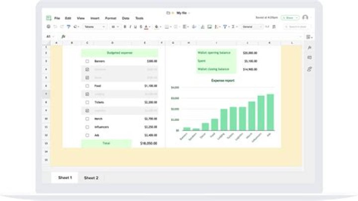 What is a spread sheet used for?